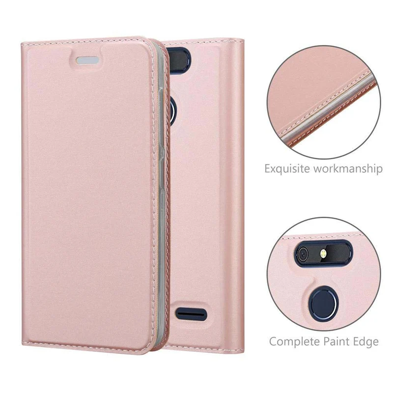 Cadorabo Hülle kompatibel mit ZTE Blade V8 MINI Schutzhülle mit Magnetverschluss, Standfunktion und Kartenfach