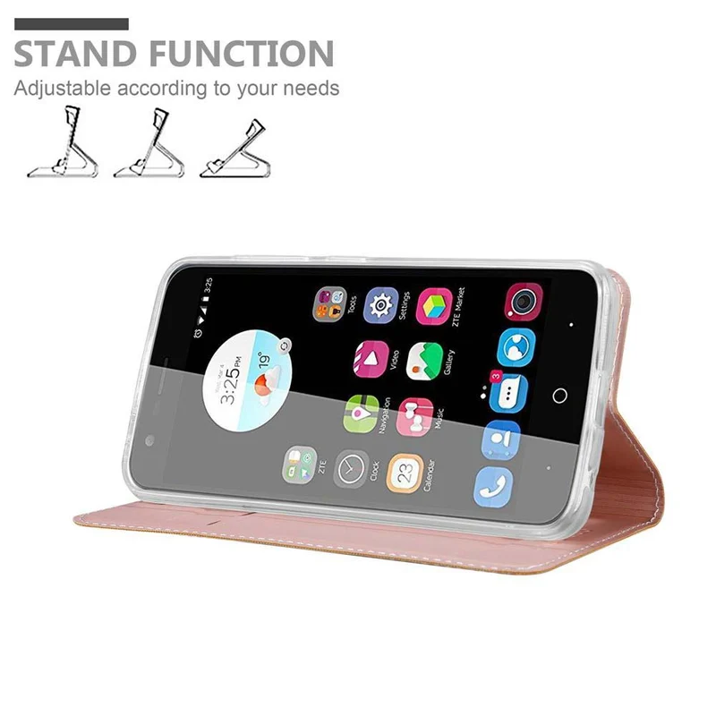 Cadorabo Hülle kompatibel mit ZTE Blade V8 MINI Schutzhülle mit Magnetverschluss, Standfunktion und Kartenfach