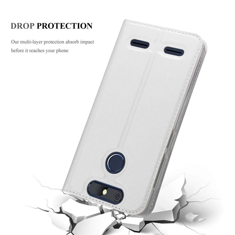 Cadorabo Hülle kompatibel mit ZTE Blade V8 MINI Schutzhülle mit Magnetverschluss, Standfunktion und Kartenfach