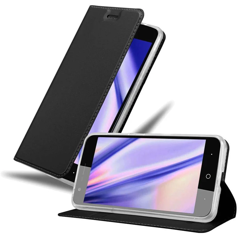 Cadorabo Hülle kompatibel mit ZTE Blade V8 Schutzhülle mit Magnetverschluss, Standfunktion und Kartenfach