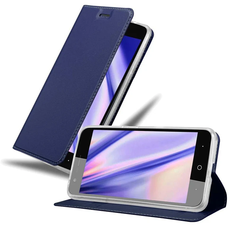 Cadorabo Hülle kompatibel mit ZTE Blade V8 Schutzhülle mit Magnetverschluss, Standfunktion und Kartenfach