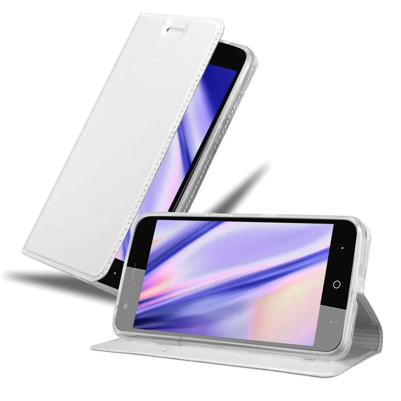 Cadorabo Hülle kompatibel mit ZTE Blade V8 Schutzhülle mit Magnetverschluss, Standfunktion und Kartenfach