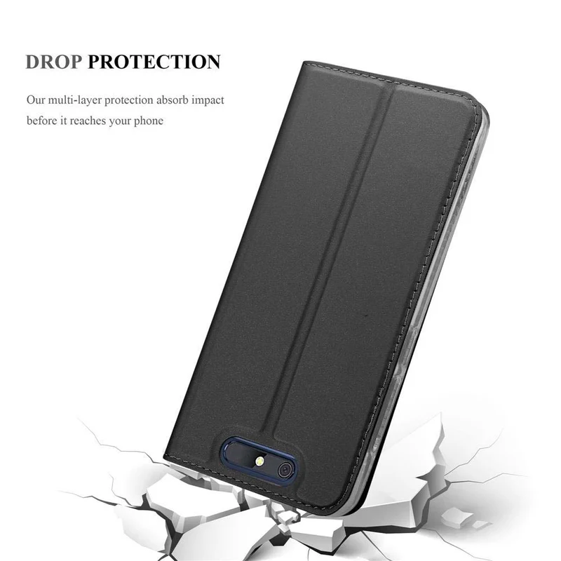 Cadorabo Hülle kompatibel mit ZTE Blade V8 Schutzhülle mit Magnetverschluss, Standfunktion und Kartenfach
