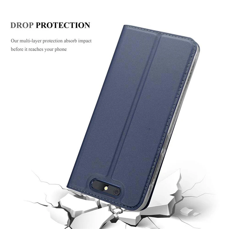 Cadorabo Hülle kompatibel mit ZTE Blade V8 Schutzhülle mit Magnetverschluss, Standfunktion und Kartenfach