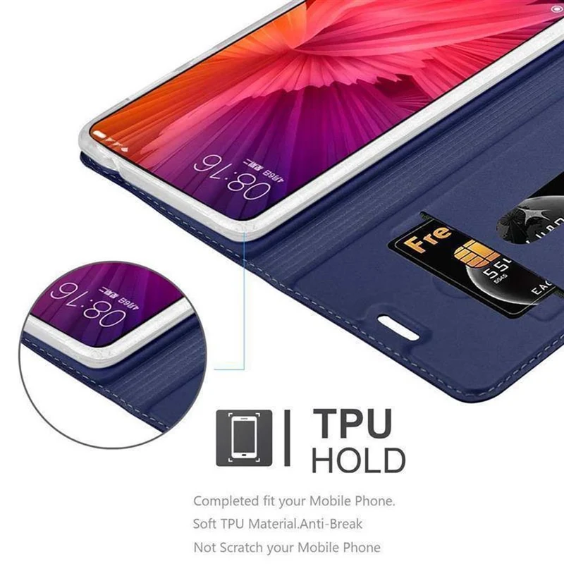 Cadorabo Hülle kompatibel mit Xiaomi Mi MIX 2 Schutzhülle mit Magnetverschluss, Standfunktion und Kartenfach