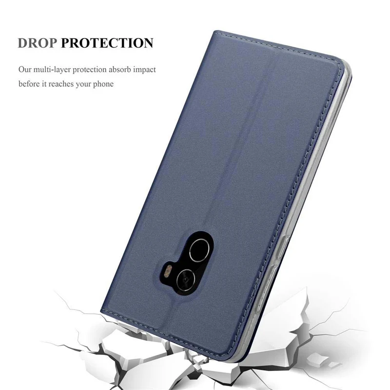 Cadorabo Hülle kompatibel mit Xiaomi Mi MIX 2 Schutzhülle mit Magnetverschluss, Standfunktion und Kartenfach