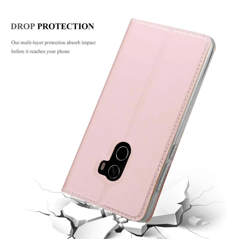 Cadorabo Hülle kompatibel mit Xiaomi Mi MIX 2 Schutzhülle mit Magnetverschluss, Standfunktion und Kartenfach