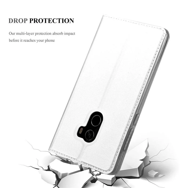 Cadorabo Hülle kompatibel mit Xiaomi Mi MIX 2 Schutzhülle mit Magnetverschluss, Standfunktion und Kartenfach