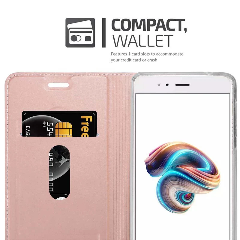 Cadorabo Hülle kompatibel mit Xiaomi Mi A1 / Mi 5X Schutzhülle mit Magnetverschluss, Standfunktion und Kartenfach