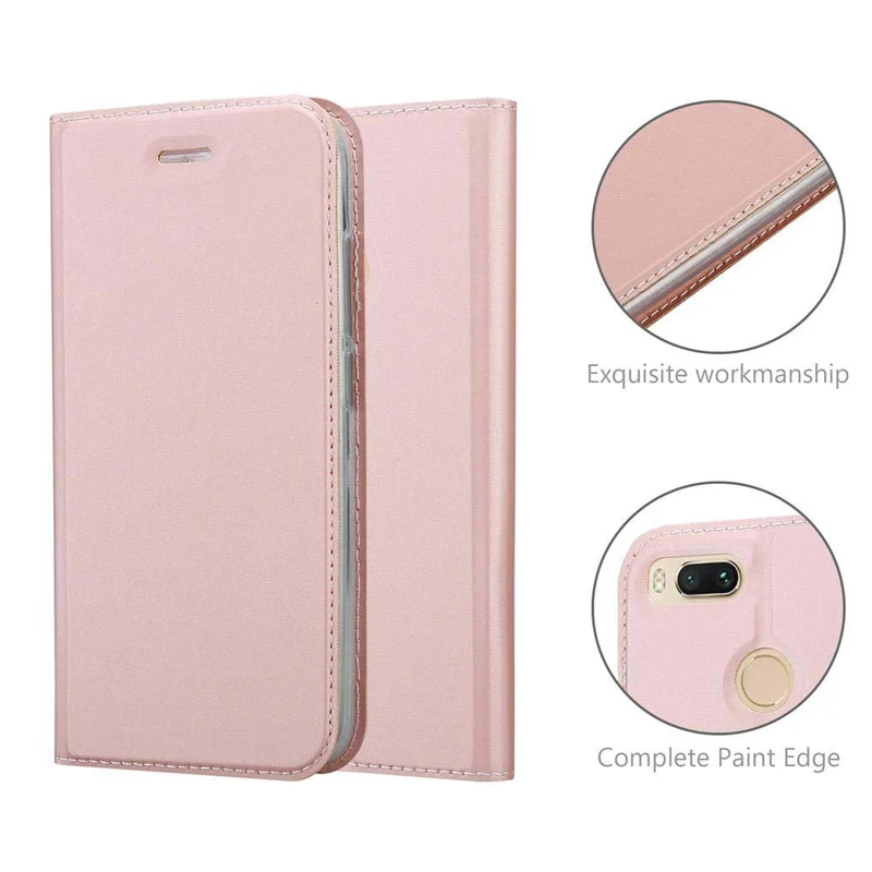 Cadorabo Hülle kompatibel mit Xiaomi Mi A1 / Mi 5X Schutzhülle mit Magnetverschluss, Standfunktion und Kartenfach