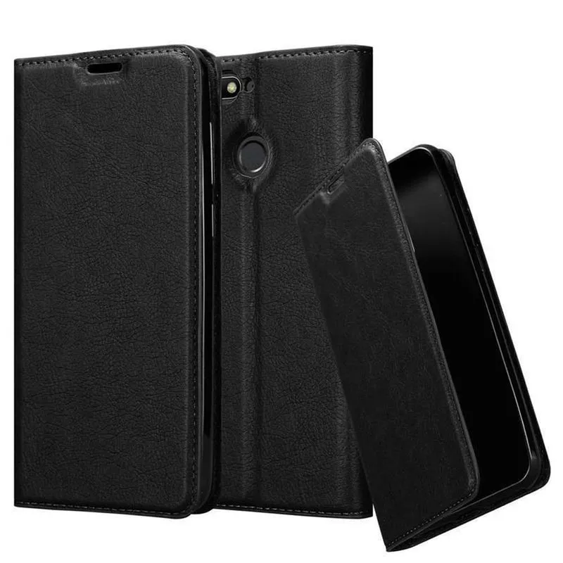 Cadorabo Hülle kompatibel mit Huawei Y6 PRIME Schutzhülle mit Magnetverschluss, Standfunktion und Kartenfach