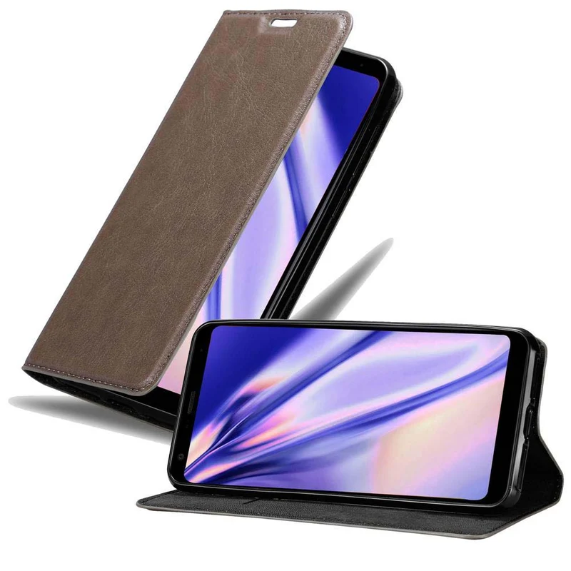 Cadorabo Hülle kompatibel mit LG Q STYLUS Schutzhülle mit Magnetverschluss, Standfunktion und Kartenfach