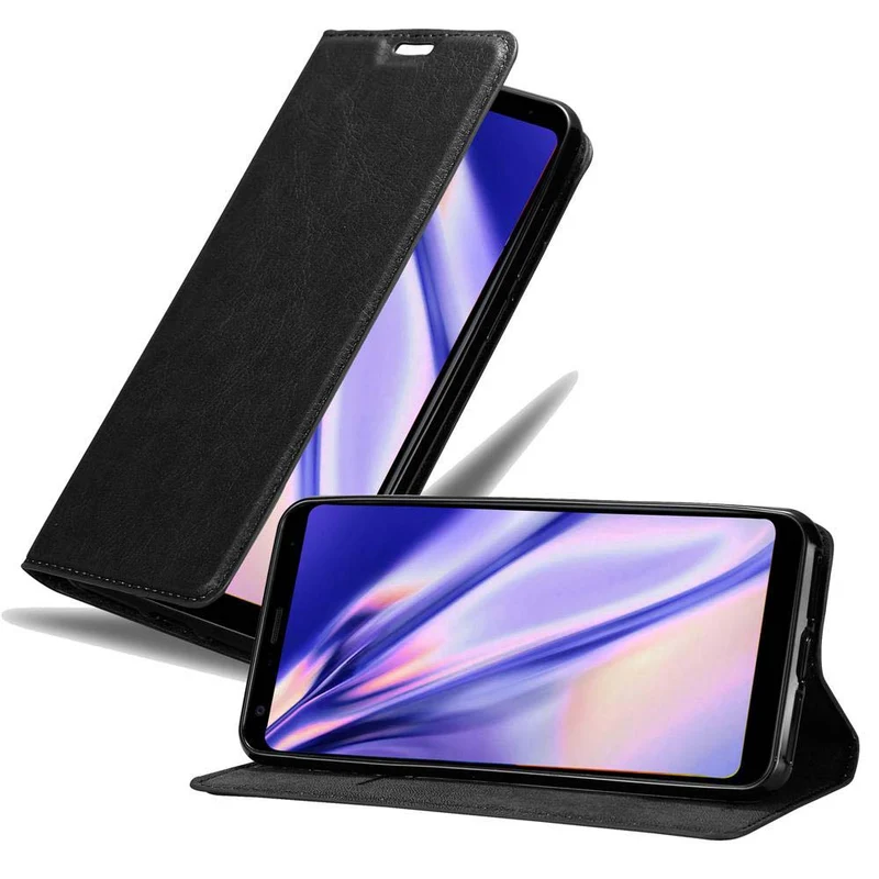 Cadorabo Hülle kompatibel mit LG Q STYLUS Schutzhülle mit Magnetverschluss, Standfunktion und Kartenfach
