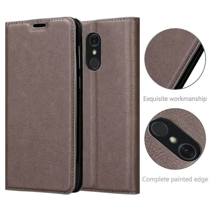 Cadorabo Hülle kompatibel mit LG Q STYLUS Schutzhülle mit Magnetverschluss, Standfunktion und Kartenfach