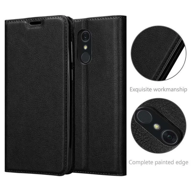 Cadorabo Hülle kompatibel mit LG Q STYLUS Schutzhülle mit Magnetverschluss, Standfunktion und Kartenfach