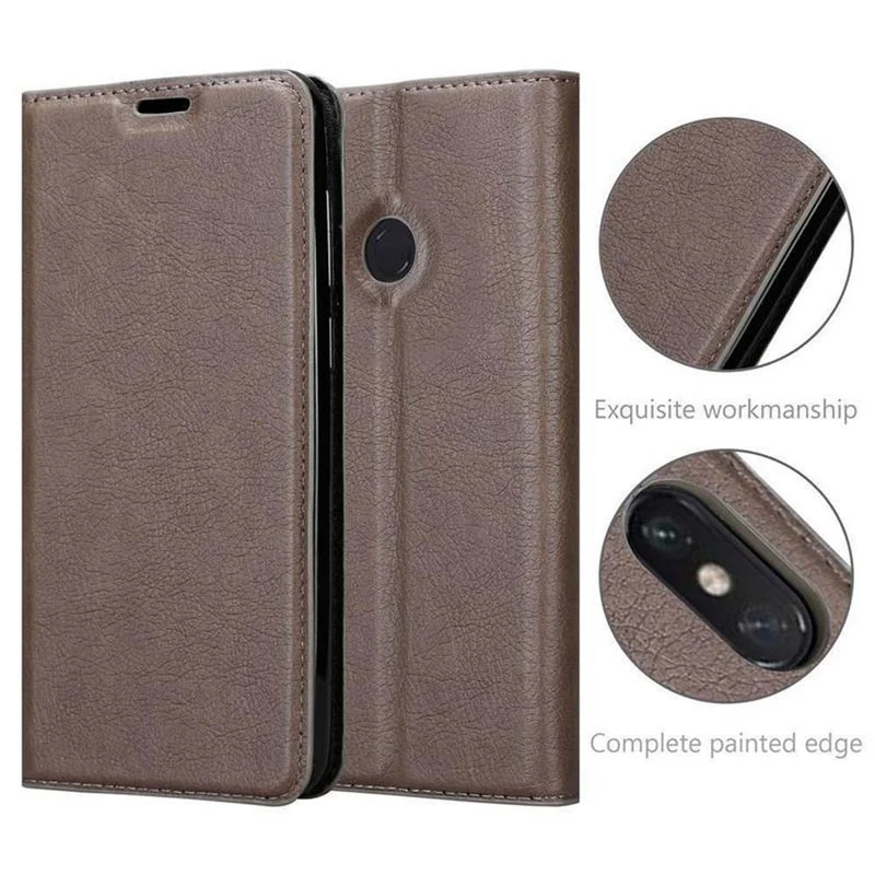 Cadorabo Hülle kompatibel mit Xiaomi Mi MAX 3 Schutzhülle mit Magnetverschluss, Standfunktion und Kartenfach