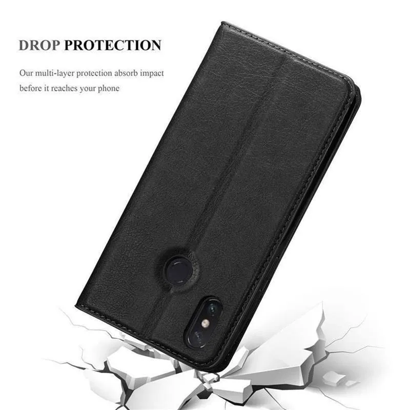 Cadorabo Hülle kompatibel mit Xiaomi Mi MAX 3 Schutzhülle mit Magnetverschluss, Standfunktion und Kartenfach