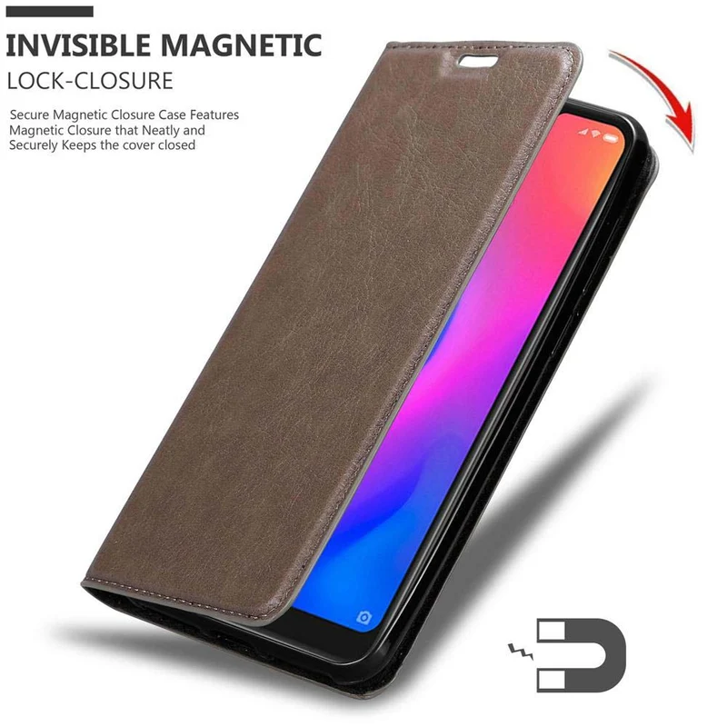 Cadorabo Hülle kompatibel mit Xiaomi Mi A2 LITE / RedMi 6 PRO Schutzhülle mit Magnetverschluss, Standfunktion und Kartenfach