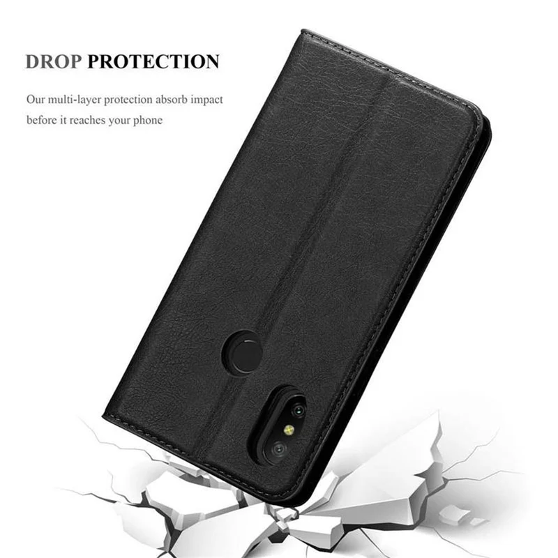 Cadorabo Hülle kompatibel mit Xiaomi Mi A2 LITE / RedMi 6 PRO Schutzhülle mit Magnetverschluss, Standfunktion und Kartenfach