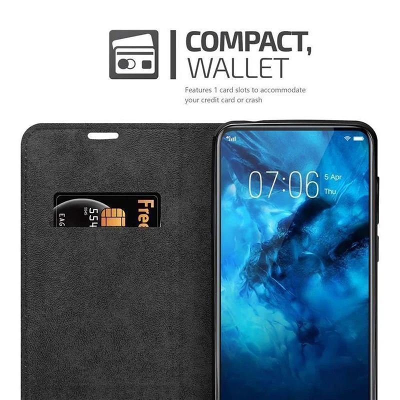 Cadorabo Hülle kompatibel mit Vivo NEX Schutzhülle mit Magnetverschluss, Standfunktion und Kartenfach