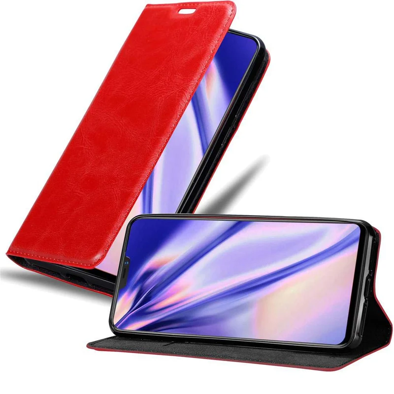 Cadorabo Hülle kompatibel mit Vivo X21 Schutzhülle mit Magnetverschluss, Standfunktion und Kartenfach