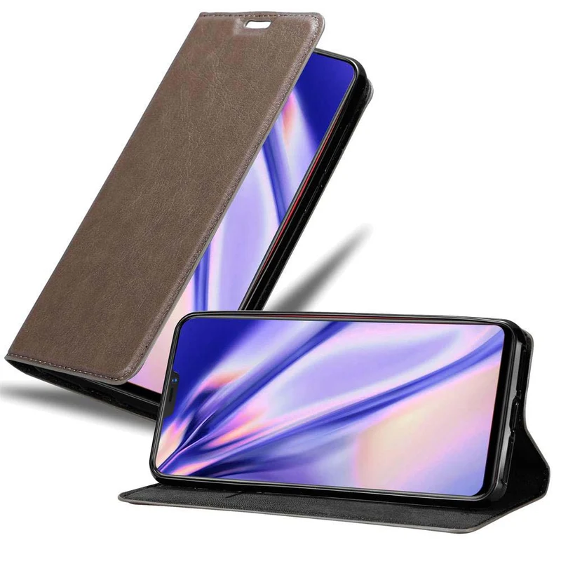 Cadorabo Hülle kompatibel mit Vivo X21 Schutzhülle mit Magnetverschluss, Standfunktion und Kartenfach