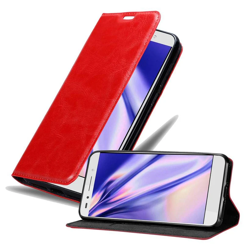 Cadorabo Hülle kompatibel mit Honor 7 Schutzhülle mit Magnetverschluss, Standfunktion und Kartenfach