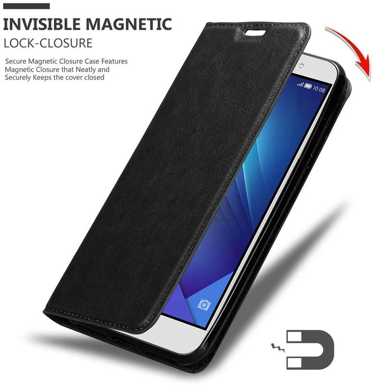 Cadorabo Hülle kompatibel mit Honor 7 Schutzhülle mit Magnetverschluss, Standfunktion und Kartenfach