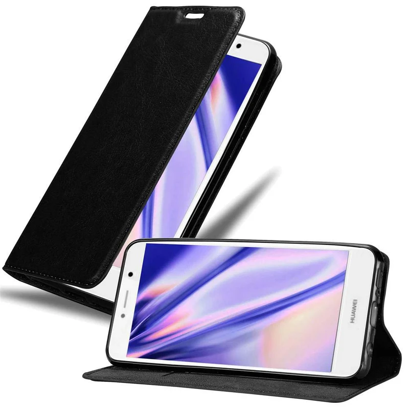 Cadorabo Hülle kompatibel mit Huawei Enjoy 7 PLUS Schutzhülle mit Magnetverschluss, Standfunktion und Kartenfach