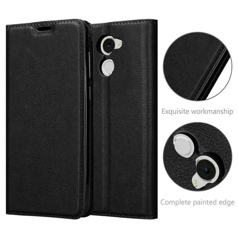 Cadorabo Hülle kompatibel mit Huawei Enjoy 7 PLUS Schutzhülle mit Magnetverschluss, Standfunktion und Kartenfach