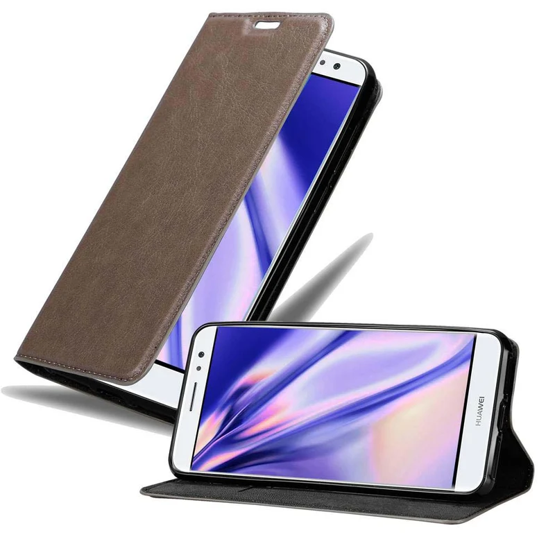 Cadorabo Hülle kompatibel mit Huawei NOVA PLUS Schutzhülle mit Magnetverschluss, Standfunktion und Kartenfach