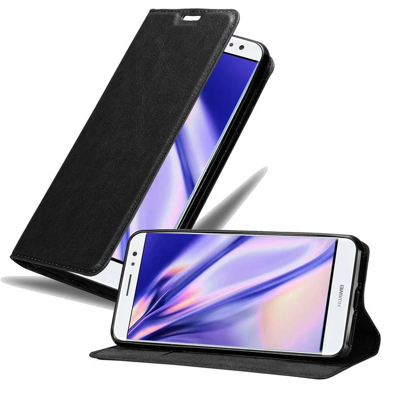Cadorabo Hülle kompatibel mit Huawei NOVA PLUS Schutzhülle mit Magnetverschluss, Standfunktion und Kartenfach