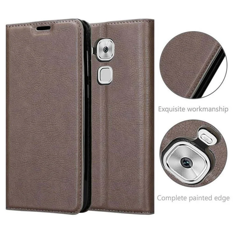 Cadorabo Hülle kompatibel mit Huawei NOVA PLUS Schutzhülle mit Magnetverschluss, Standfunktion und Kartenfach