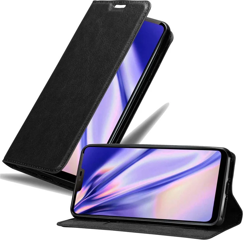 Cadorabo Hülle kompatibel mit LG G7 ThinQ / FIT / ONE Schutzhülle mit Magnetverschluss, Standfunktion und Kartenfach