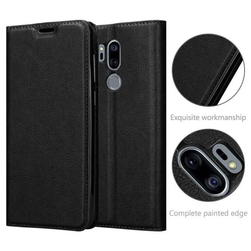 Cadorabo Hülle kompatibel mit LG G7 ThinQ / FIT / ONE Schutzhülle mit Magnetverschluss, Standfunktion und Kartenfach