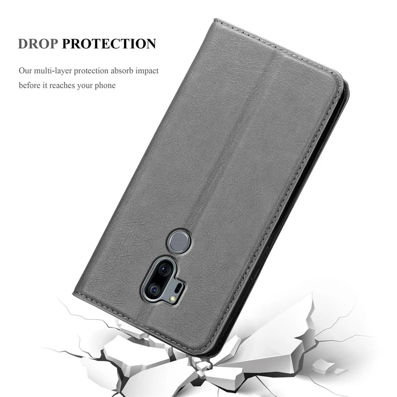 Cadorabo Hülle kompatibel mit LG G7 ThinQ / FIT / ONE Schutzhülle mit Magnetverschluss, Standfunktion und Kartenfach