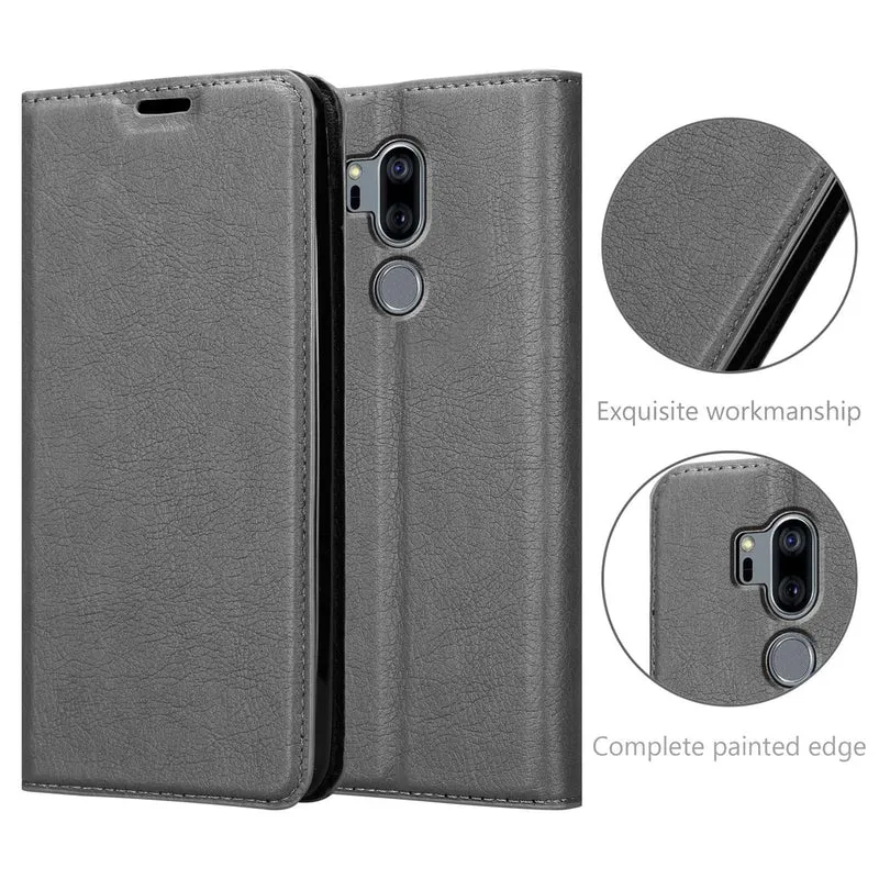 Cadorabo Hülle kompatibel mit LG G7 ThinQ / FIT / ONE Schutzhülle mit Magnetverschluss, Standfunktion und Kartenfach