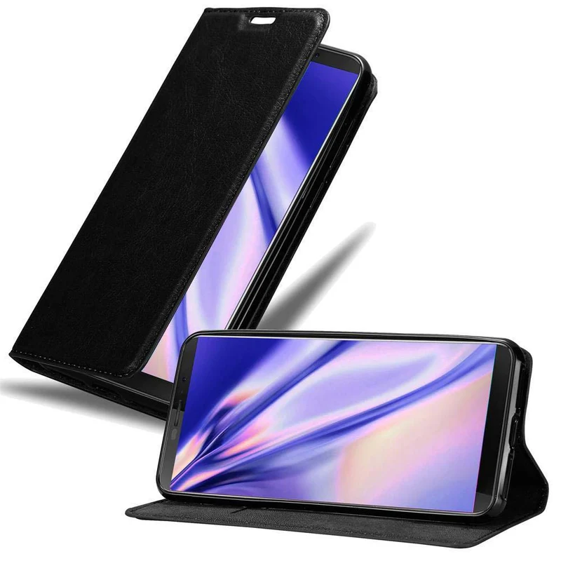Cadorabo Hülle kompatibel mit Cubot J3 PRO Schutzhülle mit Magnetverschluss, Standfunktion und Kartenfach