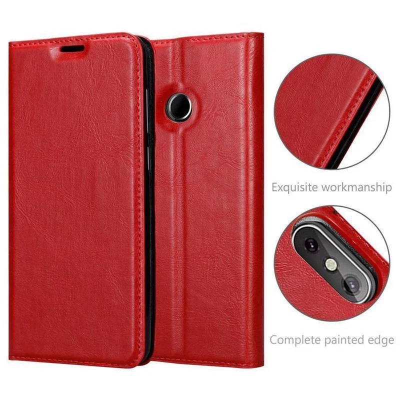 Cadorabo Hülle kompatibel mit Cubot J3 PRO Schutzhülle mit Magnetverschluss, Standfunktion und Kartenfach