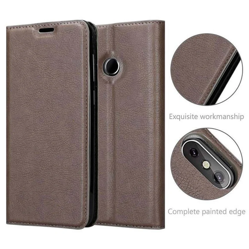 Cadorabo Hülle kompatibel mit Cubot J3 PRO Schutzhülle mit Magnetverschluss, Standfunktion und Kartenfach