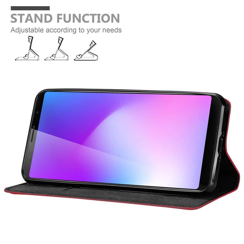 Cadorabo Hülle kompatibel mit Cubot POWER Schutzhülle mit Magnetverschluss, Standfunktion und Kartenfach