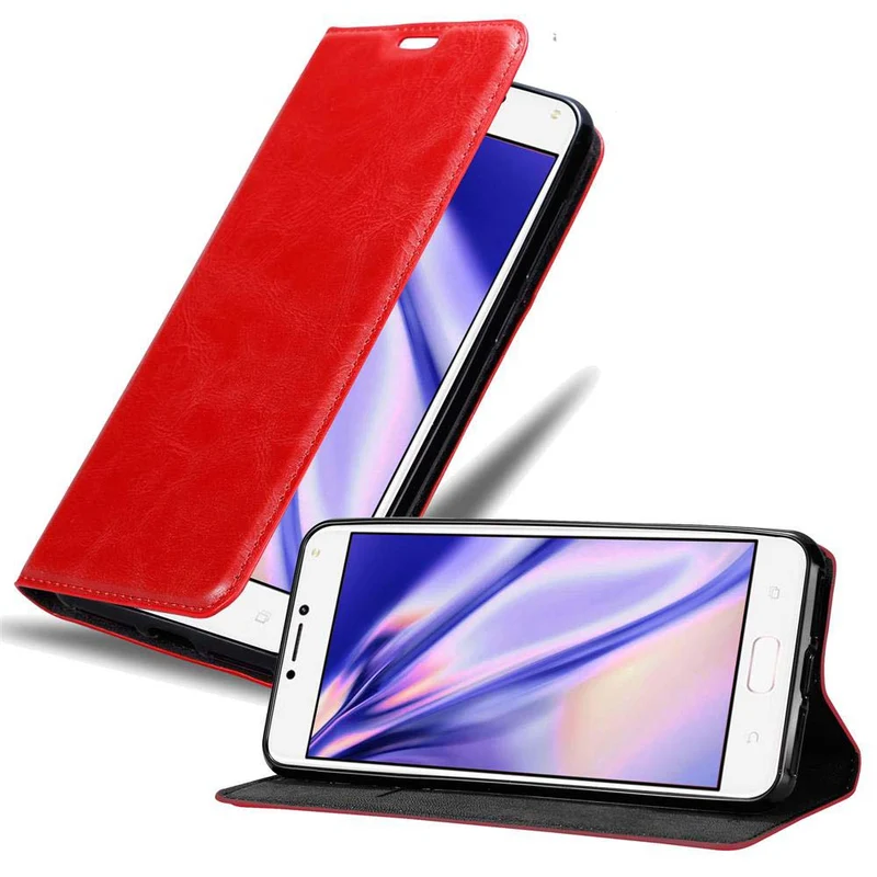 Cadorabo Hülle kompatibel mit Asus ZenFone 4 MAX (5.2 Zoll) Schutzhülle mit Magnetverschluss, Standfunktion und Kartenfach