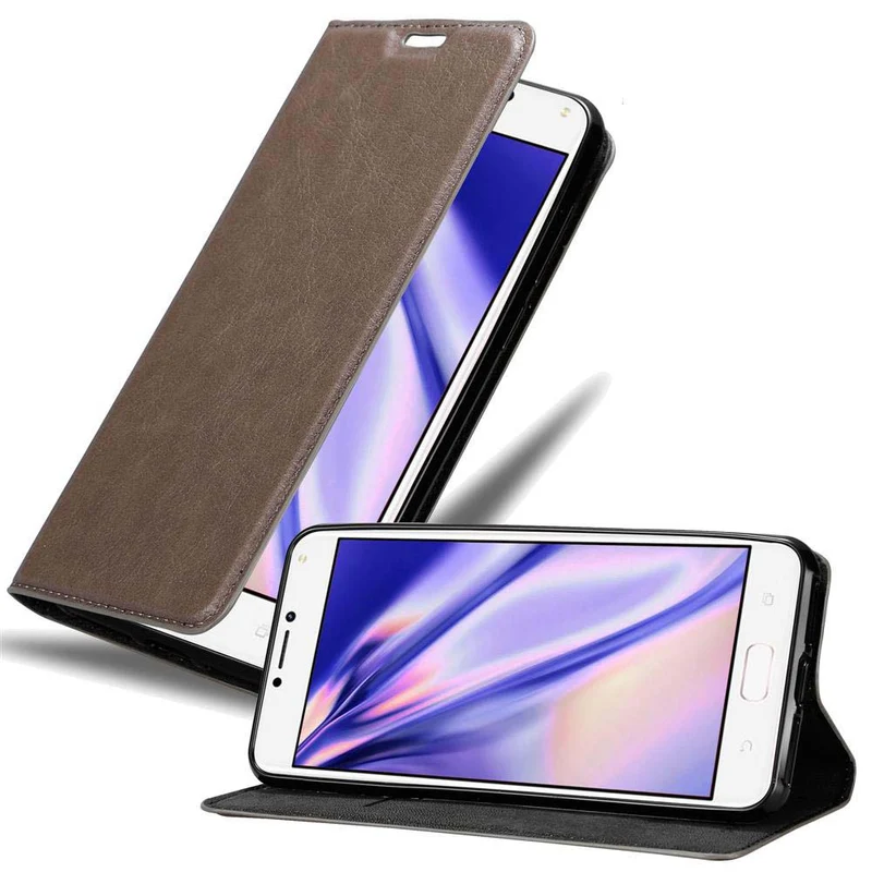 Cadorabo Hülle kompatibel mit Asus ZenFone 4 MAX (5.2 Zoll) Schutzhülle mit Magnetverschluss, Standfunktion und Kartenfach
