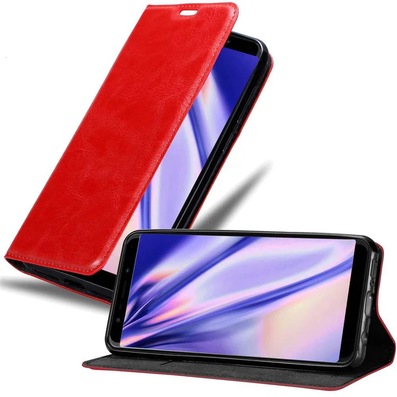 Cadorabo Hülle kompatibel mit WIKO VIEW GO Schutzhülle mit Magnetverschluss, Standfunktion und Kartenfach