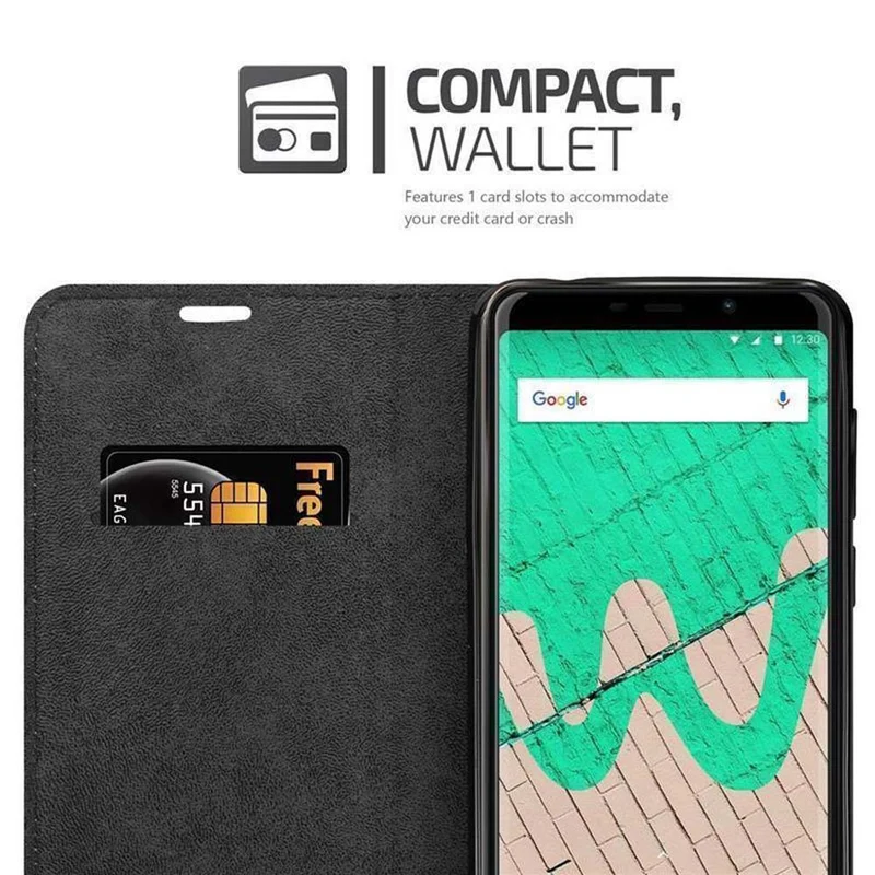 Cadorabo Hülle kompatibel mit WIKO VIEW MAX Schutzhülle mit Magnetverschluss, Standfunktion und Kartenfach