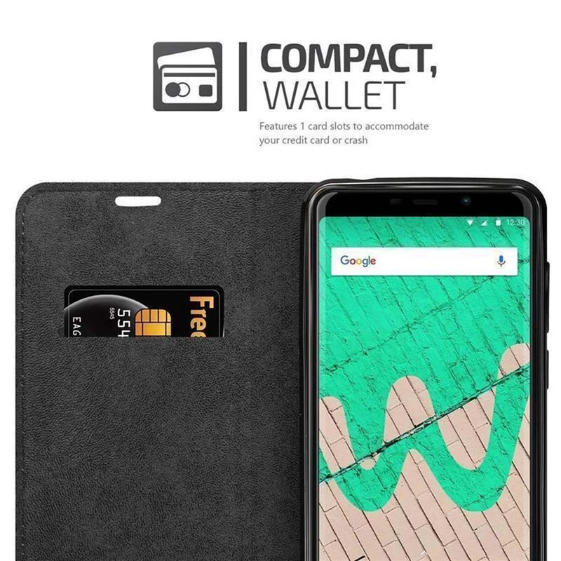 Cadorabo Hülle kompatibel mit WIKO VIEW MAX Schutzhülle mit Magnetverschluss, Standfunktion und Kartenfach