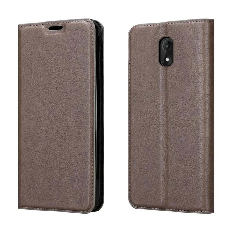 Cadorabo Hülle kompatibel mit WIKO LENNY 5 Schutzhülle mit Magnetverschluss, Standfunktion und Kartenfach