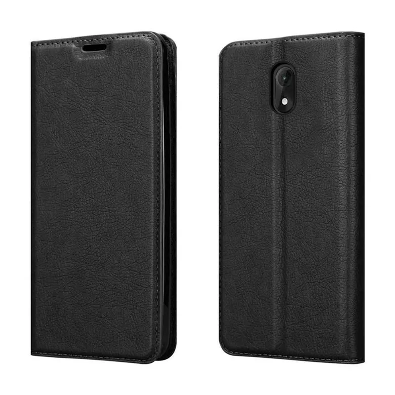 Cadorabo Hülle kompatibel mit WIKO LENNY 5 Schutzhülle mit Magnetverschluss, Standfunktion und Kartenfach