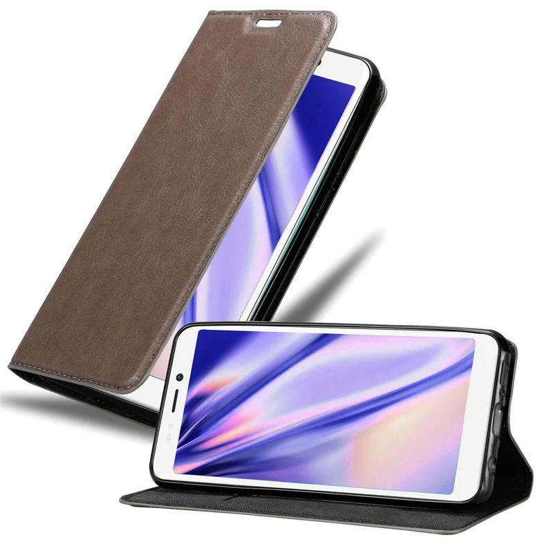 Cadorabo Hülle kompatibel mit WIKO JERRY 3 Schutzhülle mit Magnetverschluss, Standfunktion und Kartenfach