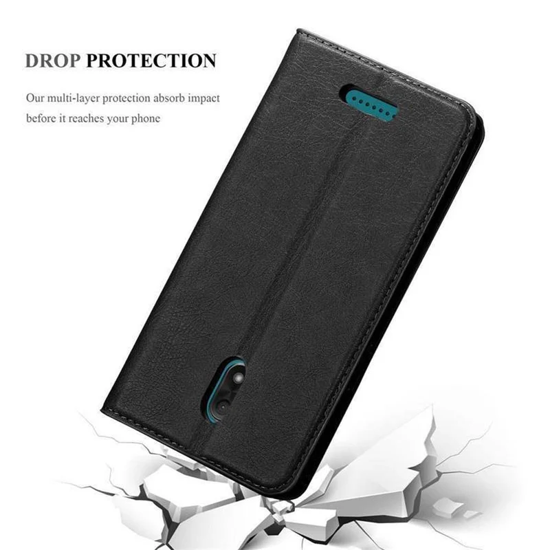 Cadorabo Hülle kompatibel mit WIKO JERRY 3 Schutzhülle mit Magnetverschluss, Standfunktion und Kartenfach
